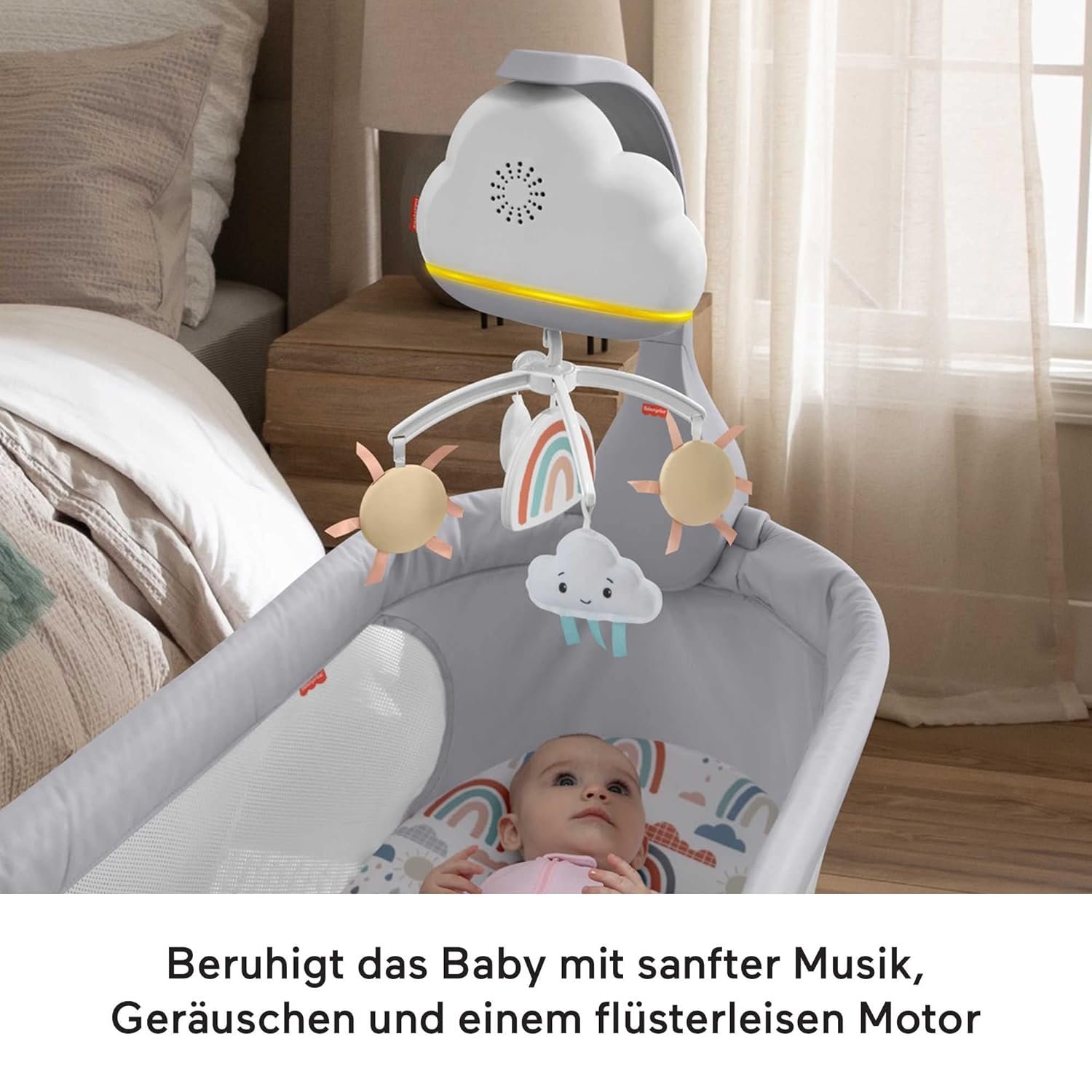 Regenbogen-Mobile für Babybett