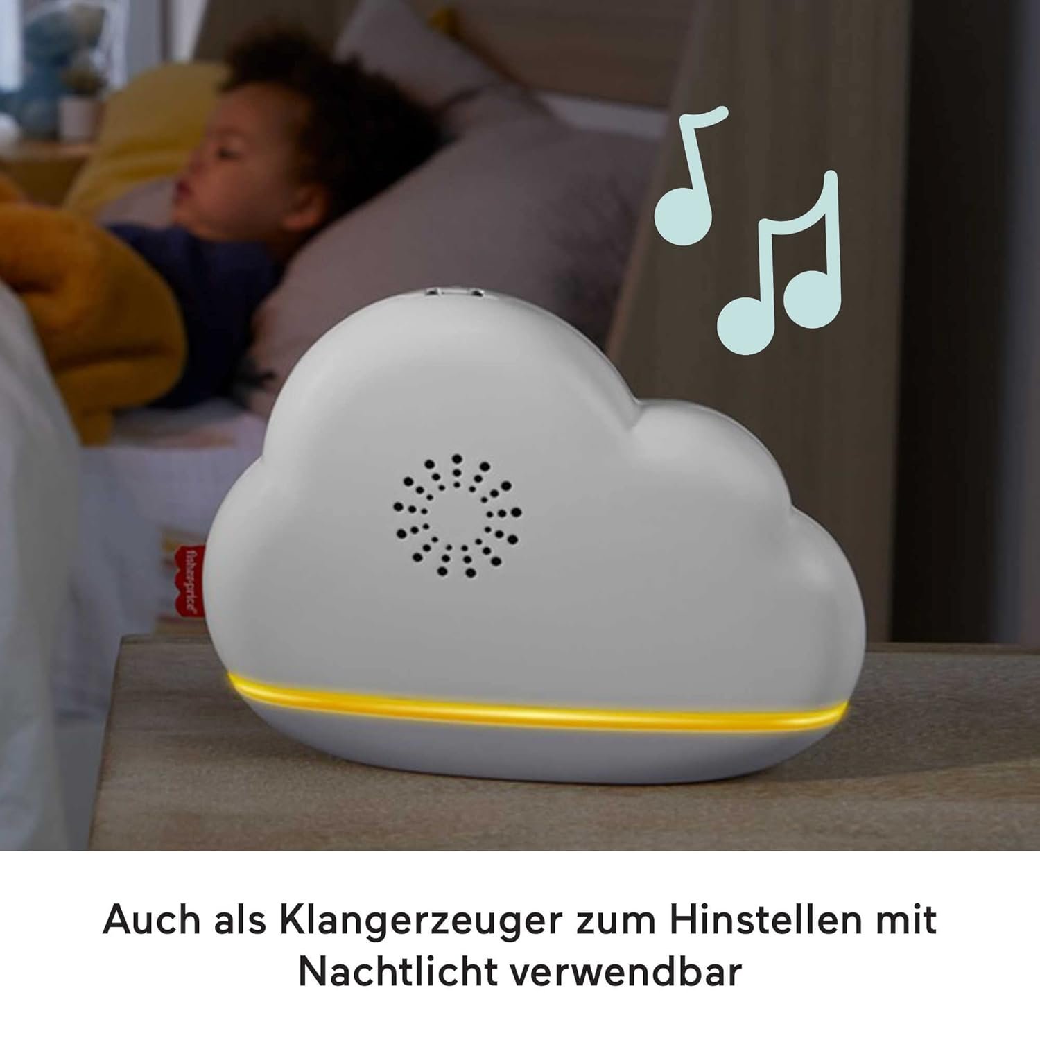 Fisher-Price HBP40 Rainbow Mobile for Baby Cot, Table Music Box and for Babies and Toddlers, Playmobile Baby, HBP40