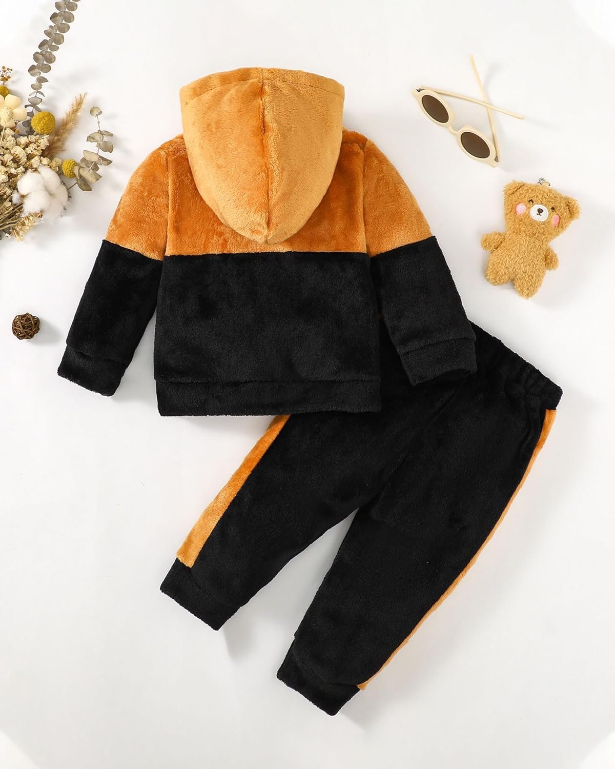 Amissz Baby Clothing Set for Baby Boys Clothing Outfit, Kids Boys Long Sleeve Letter Print Hoodie Top + Trousers Clothing