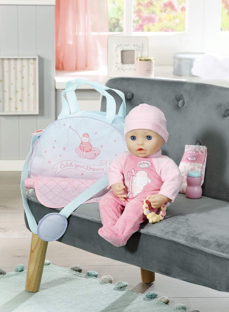 Baby Annabell Wickeltasche, mit Wickelunterlage, Windel und Beißring, für 43 cm Puppen, 703151 Zapf Creation