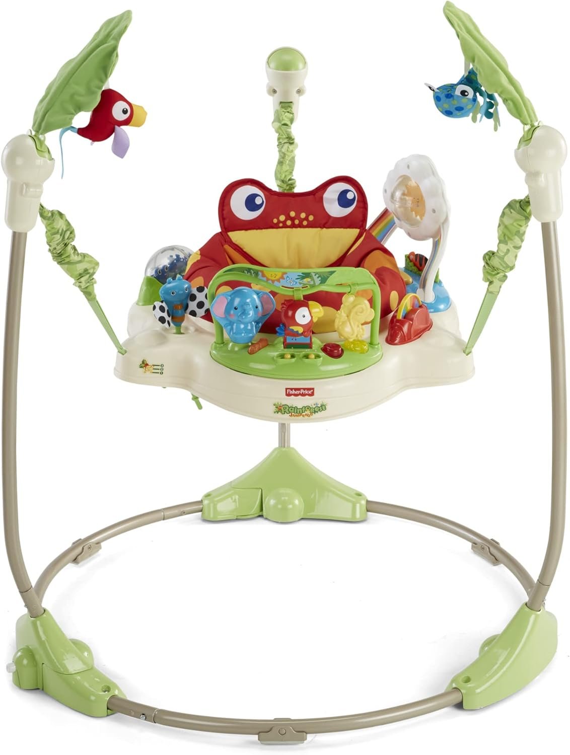 Fisher-Price K7198 Rainforest Jumperoo Baby hopper with height-adjustable toys