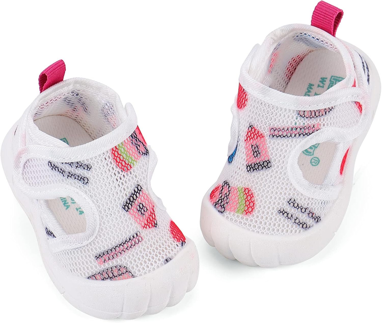 LACOFIA Baby First Walking Shoes Unisex First Baby Shoes Toddler Mesh Trainers Non-Slip Breathable Trainers