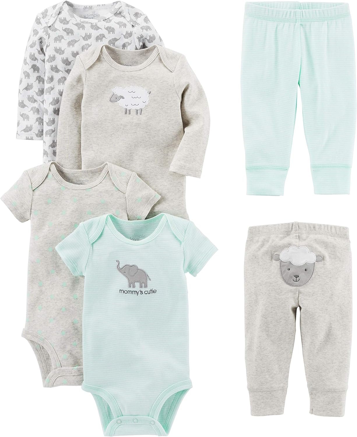 Simple Joys by Carters Unisex Baby Infant and Toddler Pants Clothing Sets